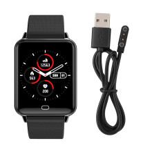 Fitness Tracker Smartklokke, Helseovervåking og Aktivitetsmåler, Vanntett og Stilig Design for Menn og Kvinner, Svart, Smartvarsling, Hjerte