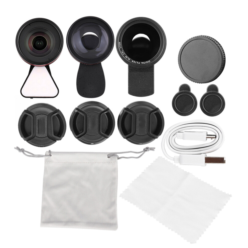 Mobile Photography Upgrade, Aviation Grade Aluminum Alloy, Lanthanide Optical Glass, For Smart Devices, Presenting Elastic Lens Clip, Rapid Installati 9012494562545
