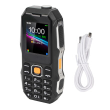Entsperrtes Seniorenhandy mit Taschenlampe, SOS-Taste, großen Tasten, 1,8-Zoll-HD-Bildschirm, robustem Dual-SIM-Handy mit Sprachaufzeichnung, Ca