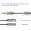 Splitter per microfono e cuffie Plug and Play da 3,5 mm con doppia uscita per audio e microfono, adattatore splitter audio che supporta un 7