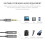 Splitter per microfono e cuffie Plug and Play da 3,5 mm con doppia uscita per audio e microfono, adattatore splitter audio che supporta un 6