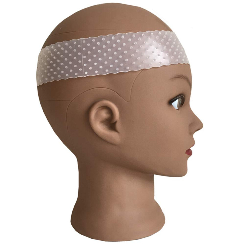 Unisex White Wig Grip Band Transparent Silicone NonâSlip Adjustable Headband For Lace Front Wigs