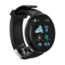 Fitness Watch D18 Bracelet BT4.0 Smart Sleep Tracker, Compatible with Android, IP67 Waterproof Health Monitor for Teens & Men