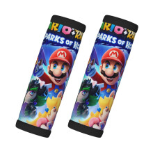 2 ks kreslených cestovních doplňků s potiskem Super Mario pro ženy a dívky, personalizované rukojeti na zavazadla, protiskluzové chrániče
