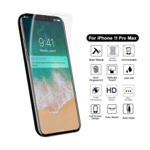 Protection intégrale compatible avec l'iPhone 11 Pro Max. Protection d'écran Nanoedge en plastique transparent.