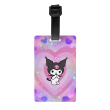 Cute Mewtwo Pokemon Luggage Tag For Suitcase Decorations Supplies Gift Women Men Boy Girl Steel Loop With Privacy Cover Id Label
