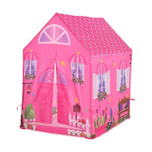 Girls Play Tent Pink Princess Castle Pop Up Tent Indoor Outdoor Game[C]