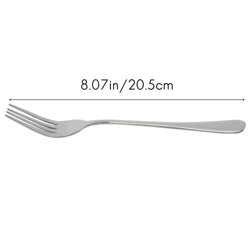 Fourchettes de table, ensemble de 10 fourchettes de table robustes en acier inoxydable 2