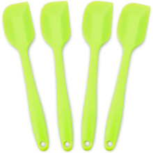 Szilikon spatula, 4 darabos készlet, hőálló, tapadásmentes gumi spatulák rozsdamentes acél maggal, rugalmas kaparók, sütőkeverő eszköz