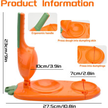 2-in-1 Tortilla Press and Dumpling Mold, Manual Dumpling Wrapper Shaper