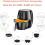 Fit3.5QT-5.8Qt7Inch Αξεσουάρ8 τεμαχίων σετ με σουβλάκια Σιλικόνης, Αντικολλητικό, 2