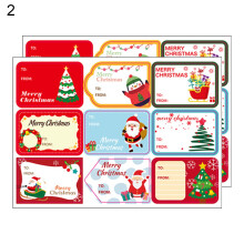 Etiquetas adhesivas Yesbay2Sheets de papel autoadhesivas de colores vibrantes para regalos de Navidad.