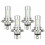 4x H4 9003HB2Super White LED Λαμπτήρας Προβολέα Μετατροπής Υψηλής Χαμηλής Δέσμης 6000K 5