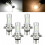 4x H4 9003HB2Super White LED Λαμπτήρας Προβολέα Μετατροπής Υψηλής Χαμηλής Δέσμης 6000K 3
