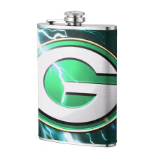 Packers Flagon Hip Flask 8oz, Food-Grade Stainless Steel Leather Pocket Flask, Compatible with Outdoor Sports, Camping, Ultralight Portable Wine Pot