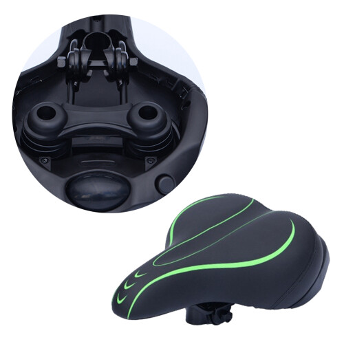 1pc Thickened Saddle Absorption Cushion Comfortable Seat (Green) 2