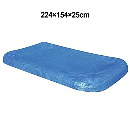 Capa protetora retangular para piscina inflável, à prova de vento e chuva.