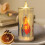 Conjunto de 2 velas sem chama de 5,8 x 14,5 cm (2,28 x 5,7 polegadas), com luz LED intermitente alimentada por bateria, vela eletrônica de 1