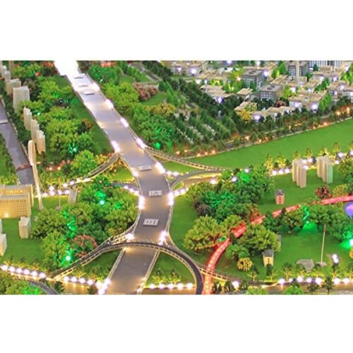 50-pack Assorted Miniature Trees, 3D Model Accessories, Miniature Landscape for Trains 2