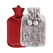 Borsa dell'acqua calda CELNNCOE2L con rivestimento in peluche sintetico, compatibile con scaldamani, per termoterapia e protezione dal freddo.