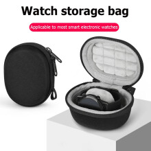 Bolsa para guardar smartwatch SUSUchens, compatível com iWatch 7/6, GT2/3, resistente a impactos e antiestática, com camada interna macia, azul.