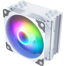 V5White CPU-luftkjøler med 5 varmerør, 120 mm PWM-prosessorkjøler for Intel LGA1700/1200/115X AMD Ryzen AM4