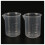 misurini da laboratorio in plastica da 50 ml, trasparenti. 2