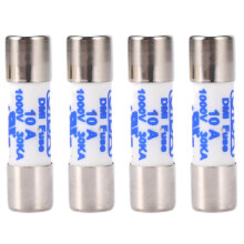 4X Multimeter 10 X 38mm 1000V 10A Cylinder Ceramic Fuse White
