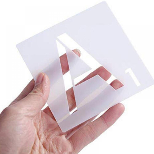 26Pcs/set Reusable Scrabble Style Tile Stencil Letters Stencil Template For Tile Wall Decor Art 2