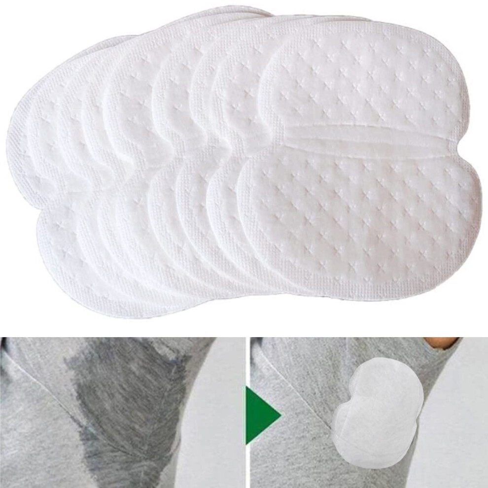 200Pcs Disposable Underarm Sweat Pads for Men and Women, Adhesive Armpit Shields, Breathable Protection