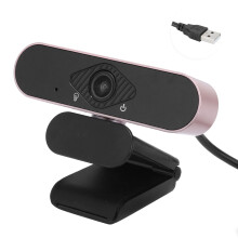 HD-Webcam mit automatischem Weißabgleich und Weitwinkelobjektiv, Webcam für Laptops mit Mikrofon mit Rauschunterdrückung, Sichtschutzabdeckung,