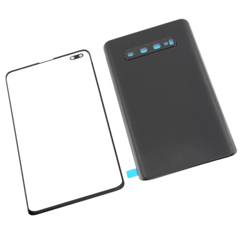 Ανταλλακτικό πίσω γυαλιού για Samsung Galaxy S10+ Plus, οικονομικό κεραμικό κάλυμμα με μέρη 2