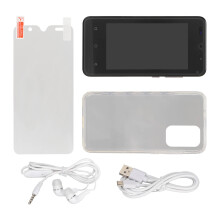 Malý mobilný telefón s dotykovou obrazovkou HD s dvojitým fotoaparátom, systém Android, pripojenie Bluetooth, ľahký, s dvoma SIM kartami,
