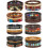 Jstyle32Pcs Πλεγμένα Δερμάτινα Βραχιόλια για Άνδρες Γυναικείες Ξύλινες Χάντρες Cool 1