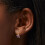 Σκουλαρίκια Claire's Celestial Stud, σετ των 12 με φεγγάρια, αστέρια και πλανήτες, μωβ 3