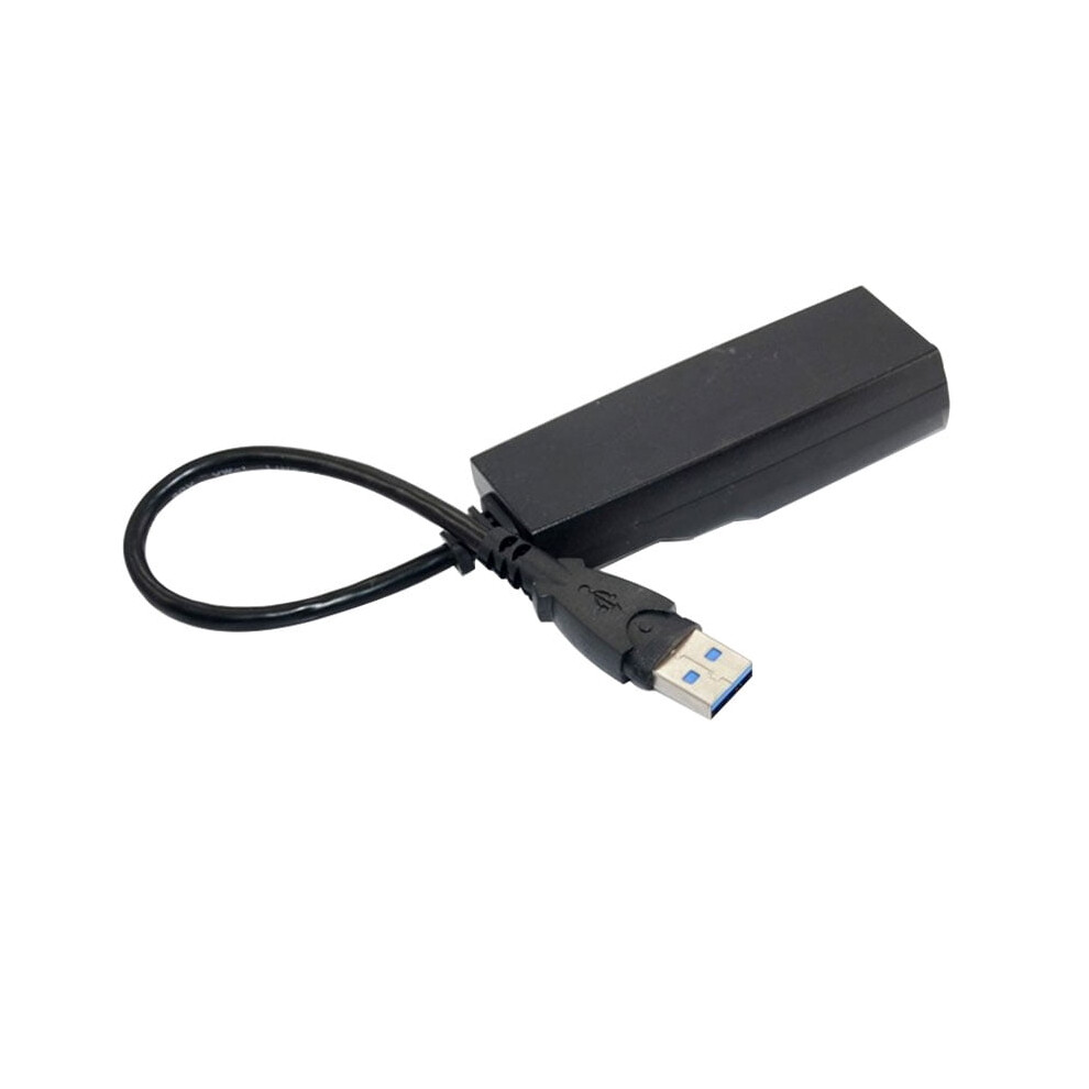 Usb 3.0 To 10/100/1000 Mbps Gigabit Rj45 Ethernet Lan Network Adapter For Pc-Mac Black 9433291506042