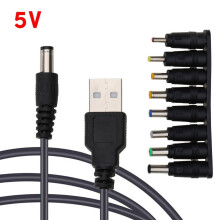 XISAOK USB til DC5V9V12V strømkabel til routerhøjttaler USB til DC-stik opladningskabel