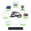 Καλώδιο τροφοδοσίας XISAOK USB σε DC5V9V12V για ηχείο δρομολογητή Καλώδιο φόρτισης USB σε 2