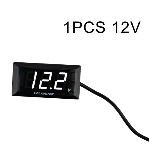 Ψηφιακή οθόνη LED DC12V, βολτόμετρο, ένδειξη μπαταρίας, τάση τροχόσπιτου/αυτοκινήτου