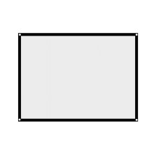 Topwoner Foldable 16:9 Projector Screen Cloth High Brightness Reflective Projector Screen Fabric Cloth Screen For Home Outdoor Office