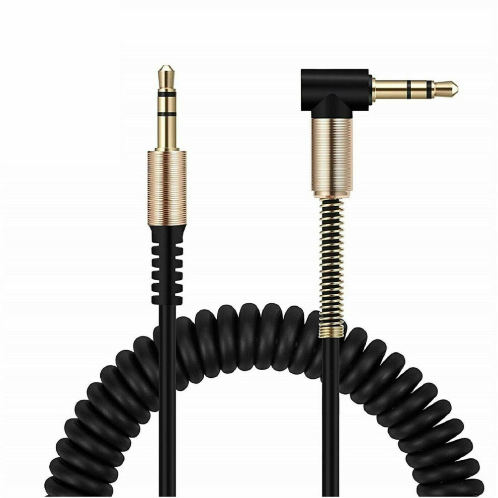 3.5Mm Male To Male Jack Audio Stereo M/M Plug Coiled Spiral Extension Cable 42" 9004841203249