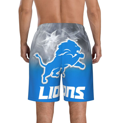 Ανδρικό casual παντελόνι θαλάσσης Towel_Detroit_Lions με κοντό μανίκι και λογότυπο ομάδας 2