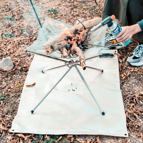 Camping Accessories Fireproof Smoker Mat Campfire Blanket Barbecue Grill 2