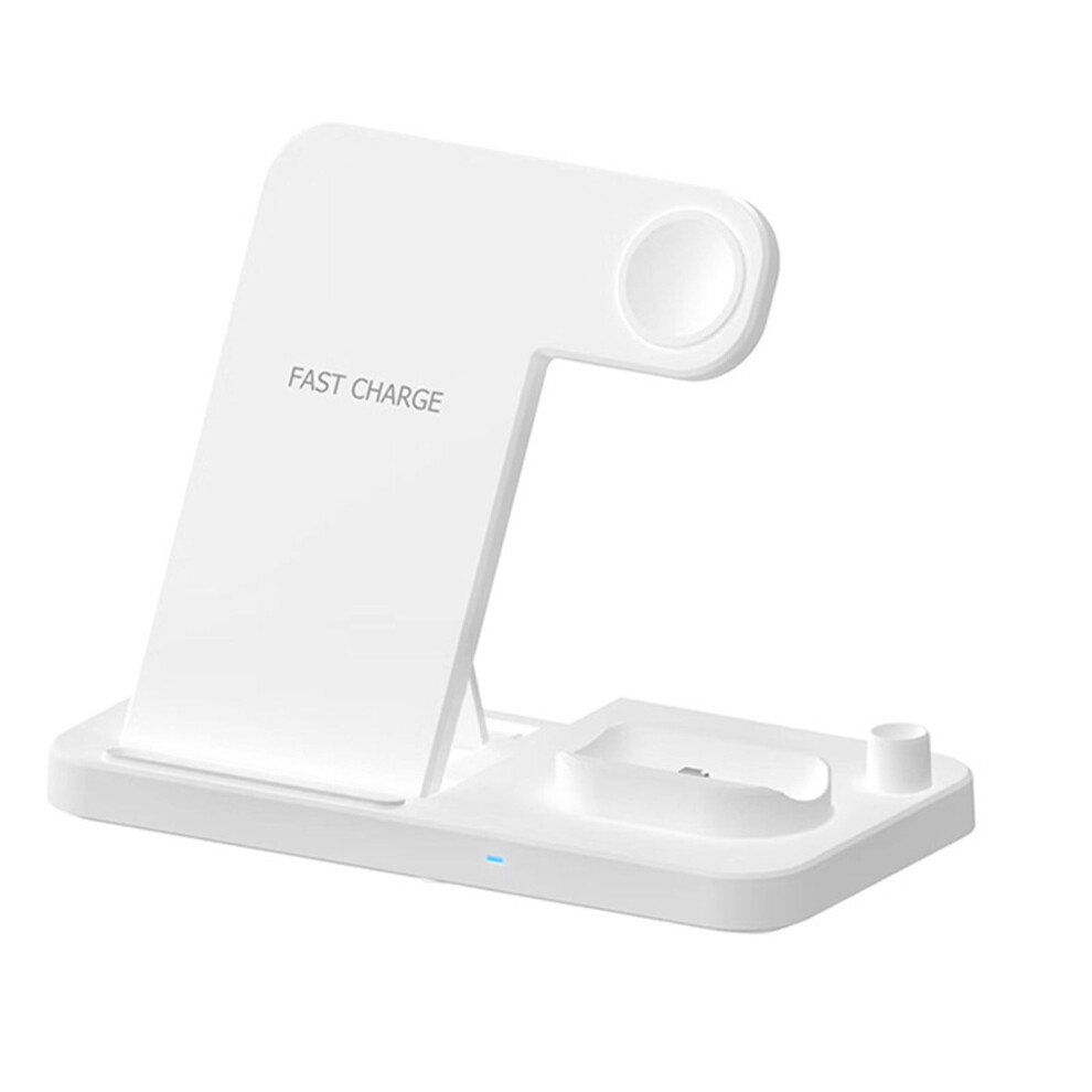 Car Phone Mount Charger, Three-In- Wireless Charger Folding Wireless Charging Bracket Suitable For Mobile Phone Headset Watch 9340258119354