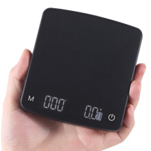 Balance à café POWKOL Mini, pour expresso et café filtre, 2 kg/0,1 g, surface étanche, rechargeable, avec minuterie automatique, fonction tare et
