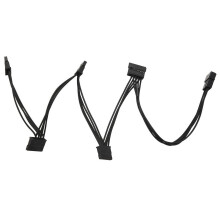 Cabo divisor de alimentação para disco rígido de 4 pinos IDE1 para 5 pinos SATA15 pinos para servidores de PC DIY com disco rígido, 18AWG.