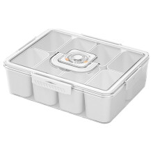 Organizadores e Armazenamento de Cozinha em Liquidação! Recipientes Plásticos Reutilizáveis para Alimentos com Tampas Herméticas, à Prova de