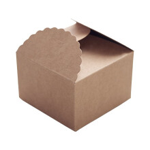 10 scatoline di carta per bomboniere fai da te, ideali per regali, caramelle, cioccolatini e dolciumi, 9x9x6 cm (senza corda)