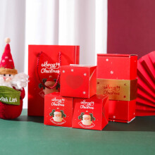 Viflosae Décorations de Noël Boîte Surprise Intérieure - Compatible avec Cadeau Joyeux Noël, Enveloppe Rouge Décoration de Sapin Romantique