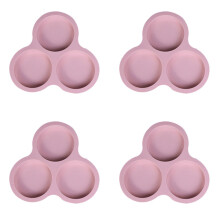 Moule à œufs en silicone pour friteuse à air, 3 cavités, moule à muffins et à hamburgers antiadhésif réutilisable, compatible avec les